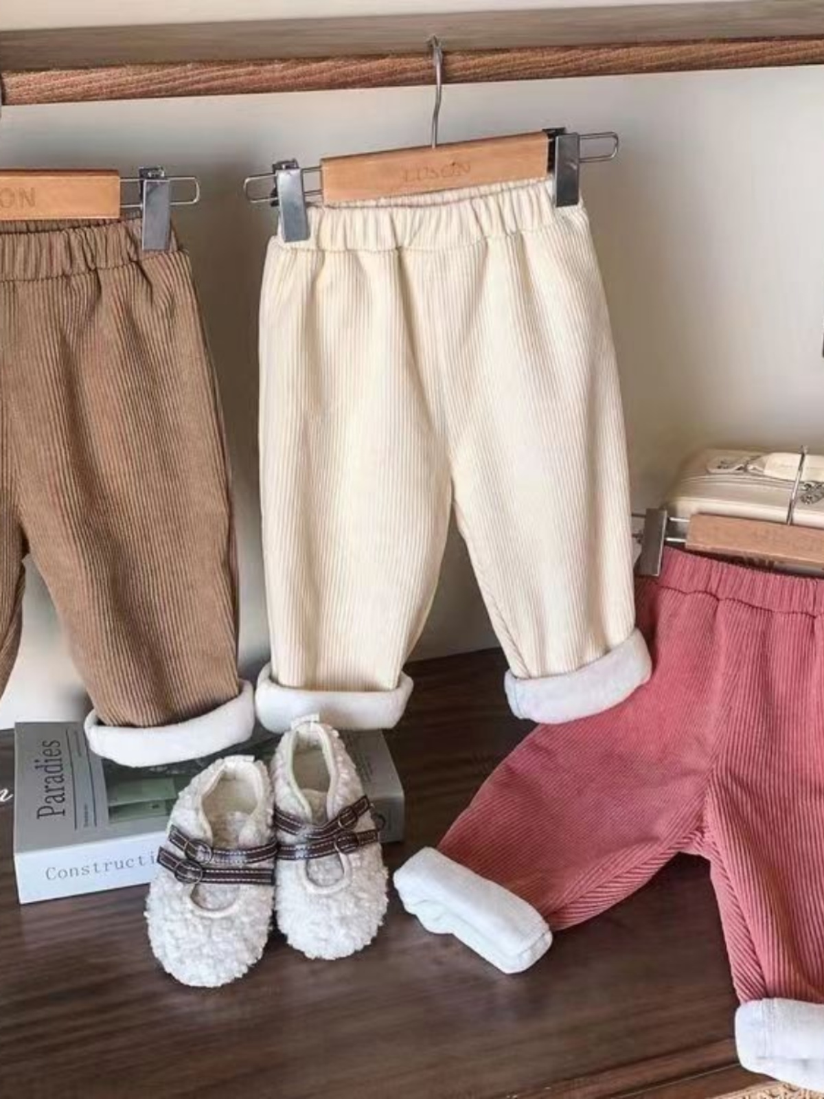 Corduroy Pant Warm - Pantalones Casuales de Pana con Forro