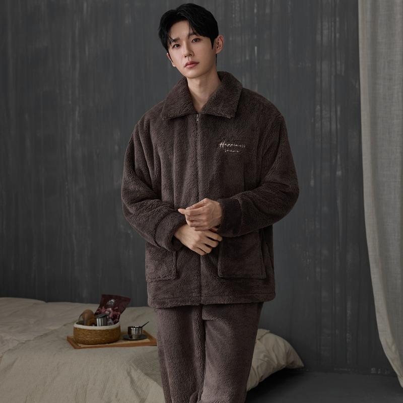 Conjunto de pijamas gruesos pa - Flannel Shirt Lined reseña y precio