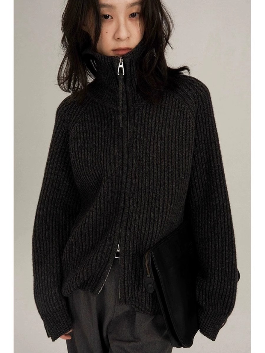 Cárdigan de Cachemira con dobl - Wool Coat Peacoat reseña y precio