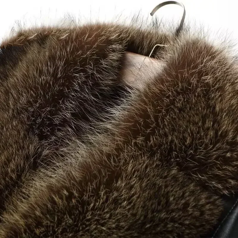 Haining piel un hombre con lan - Wool Coat Peacoat reseña y precio