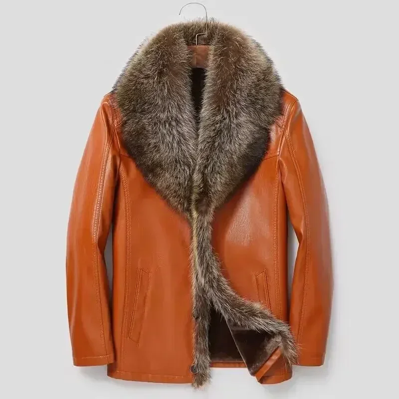 Haining piel un hombre con lan - Wool Coat Peacoat reseña y precio