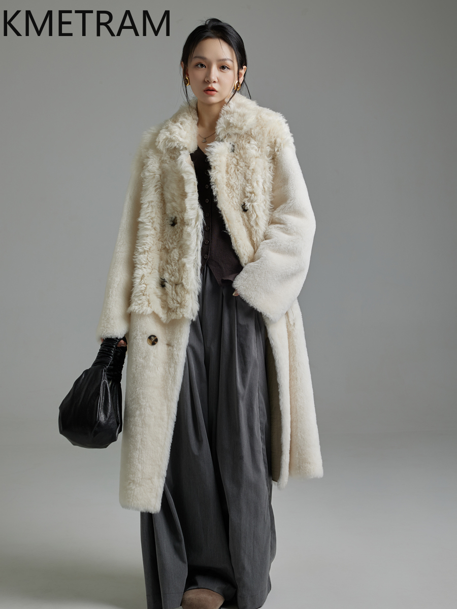 KMETRAM 100% lana toscana o Me - Wool Coat Peacoat reseña y precio