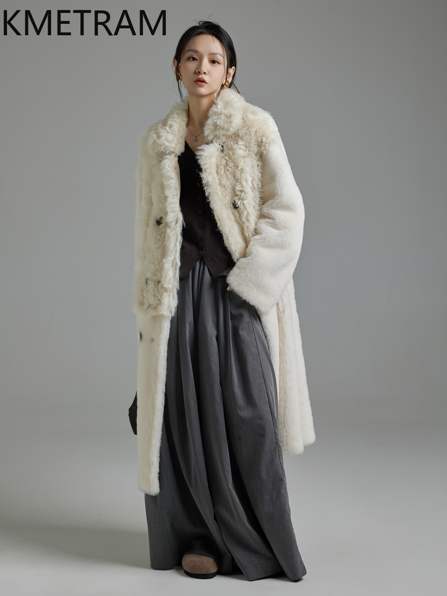 KMETRAM 100% lana toscana o Me - Wool Coat Peacoat reseña y precio