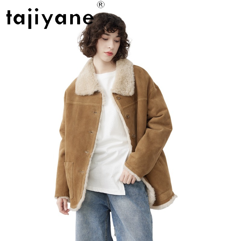 TAJIYANE Abrigo de Piel de Ove - Wool Coat Peacoat reseña y precio