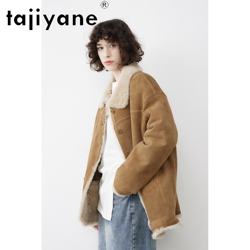 TAJIYANE Abrigo de Piel de Ove - Wool Coat Peacoat reseña y precio