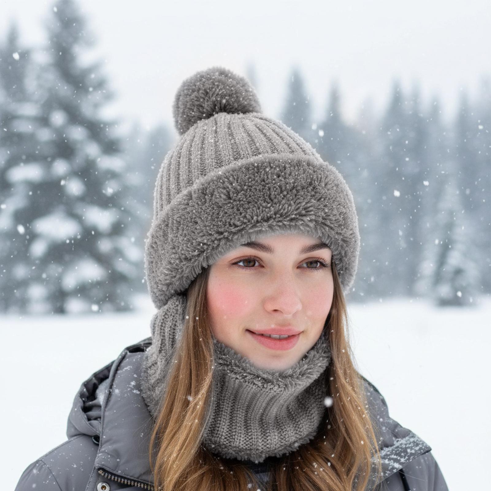Gorros de invierno para mujer, - Neck Gaiter Fleece reseña y precio